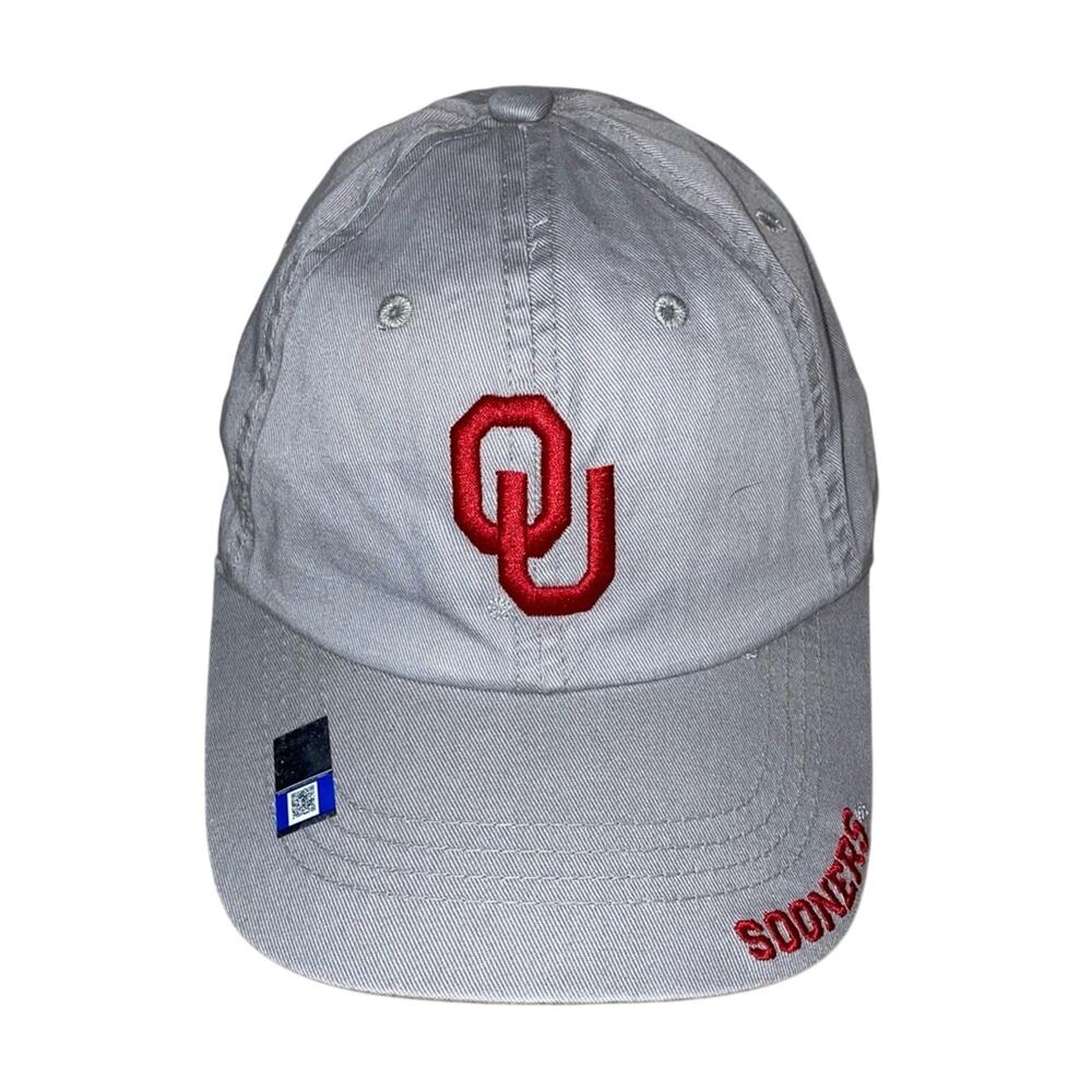University of Oklahoma Sooners OU Gray Adjustable Dad Hat NCAA Embroidered NWT